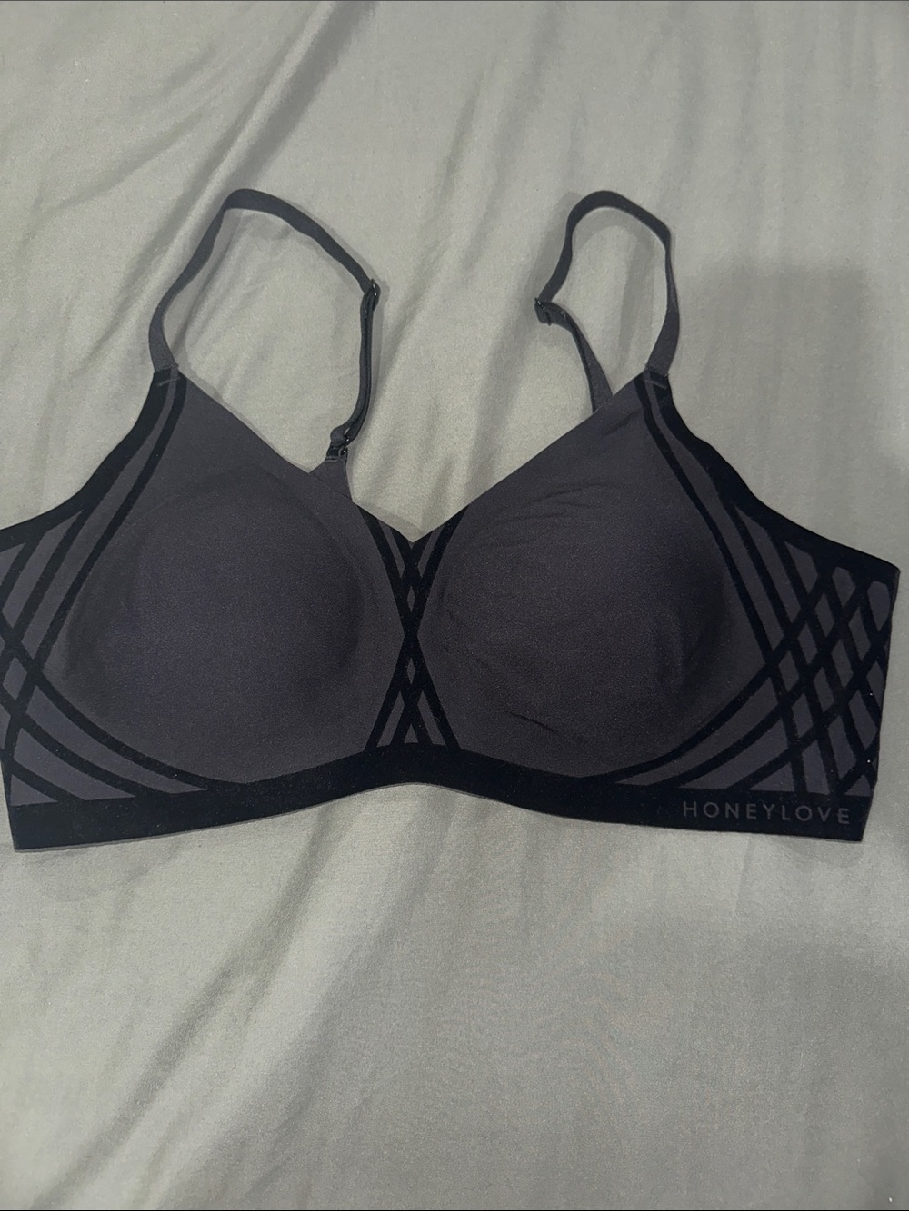 Honeylove Black Wireless Sculpting Bra -large